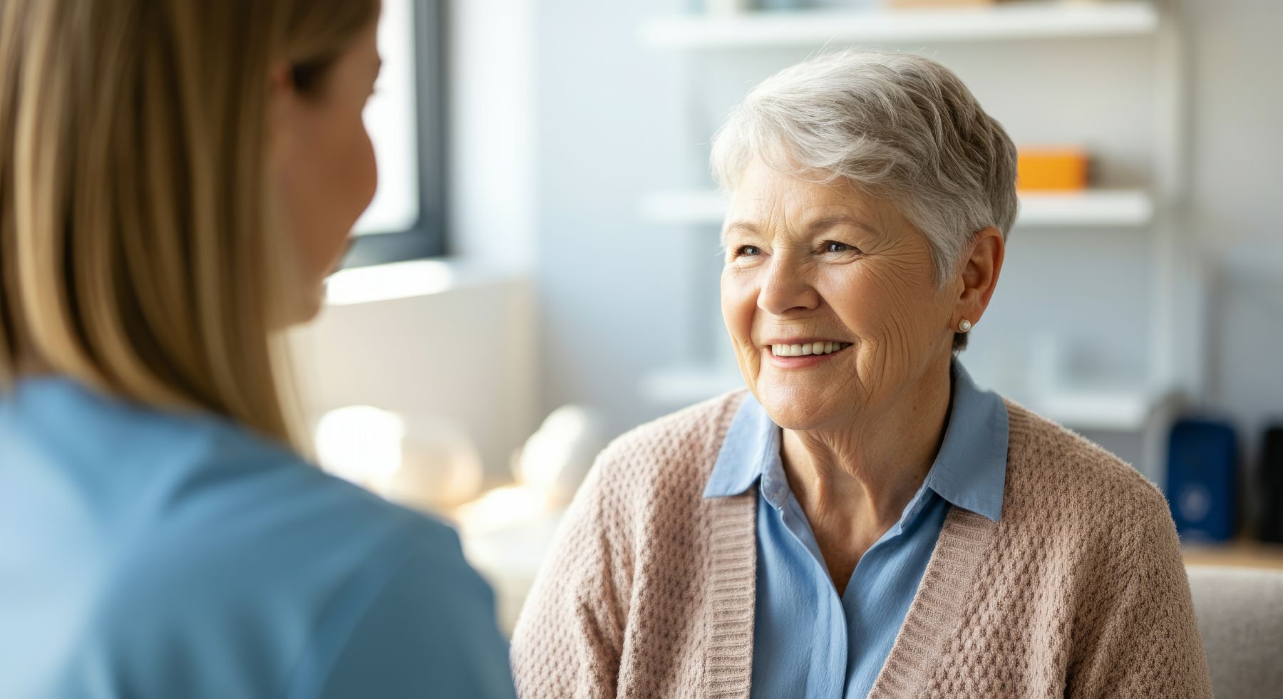 Healthcare provider consulting with patient